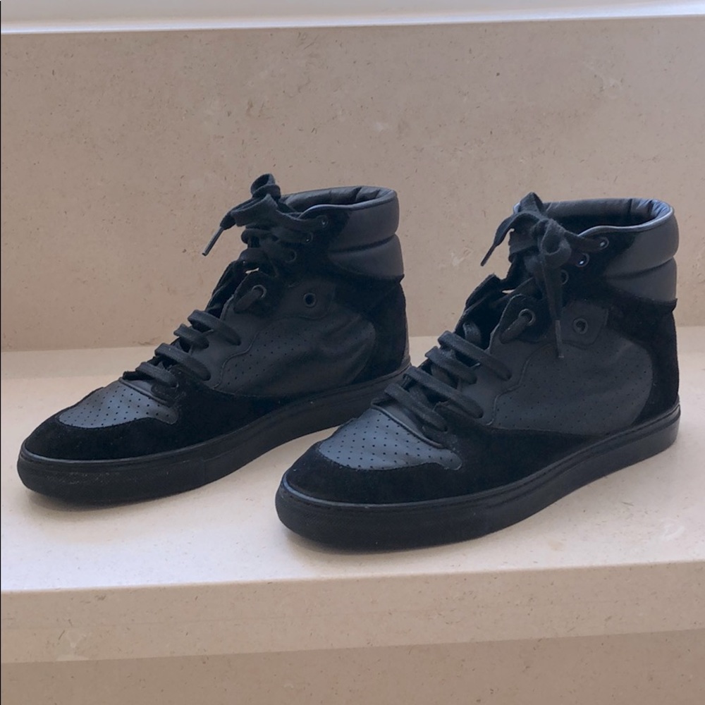 Balenciaga Women's Black High Cut Sneakers Size 38